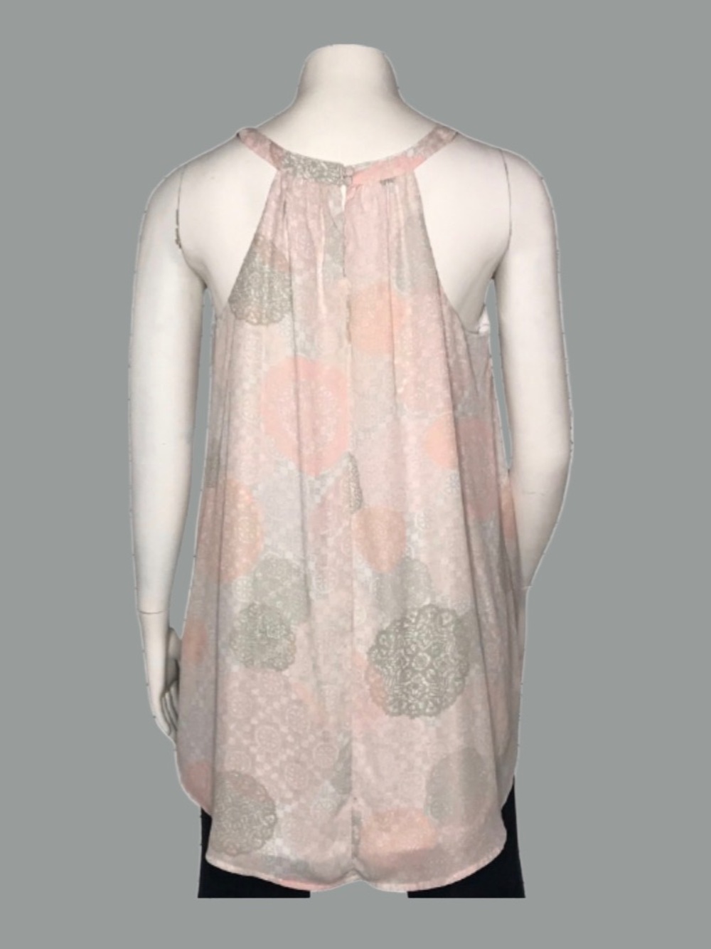 Torrid Women's Pink and Gray Patterned Tank Top - Picture 9 of 10